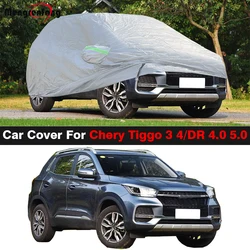 Car Cover Anti UV Sun Rain Snow Wind Prevent SUV Cover Dustproof For Chery Tiggo 3 4 E/ DR 4.0 5.0/ Sportequipe 5 2017-2025