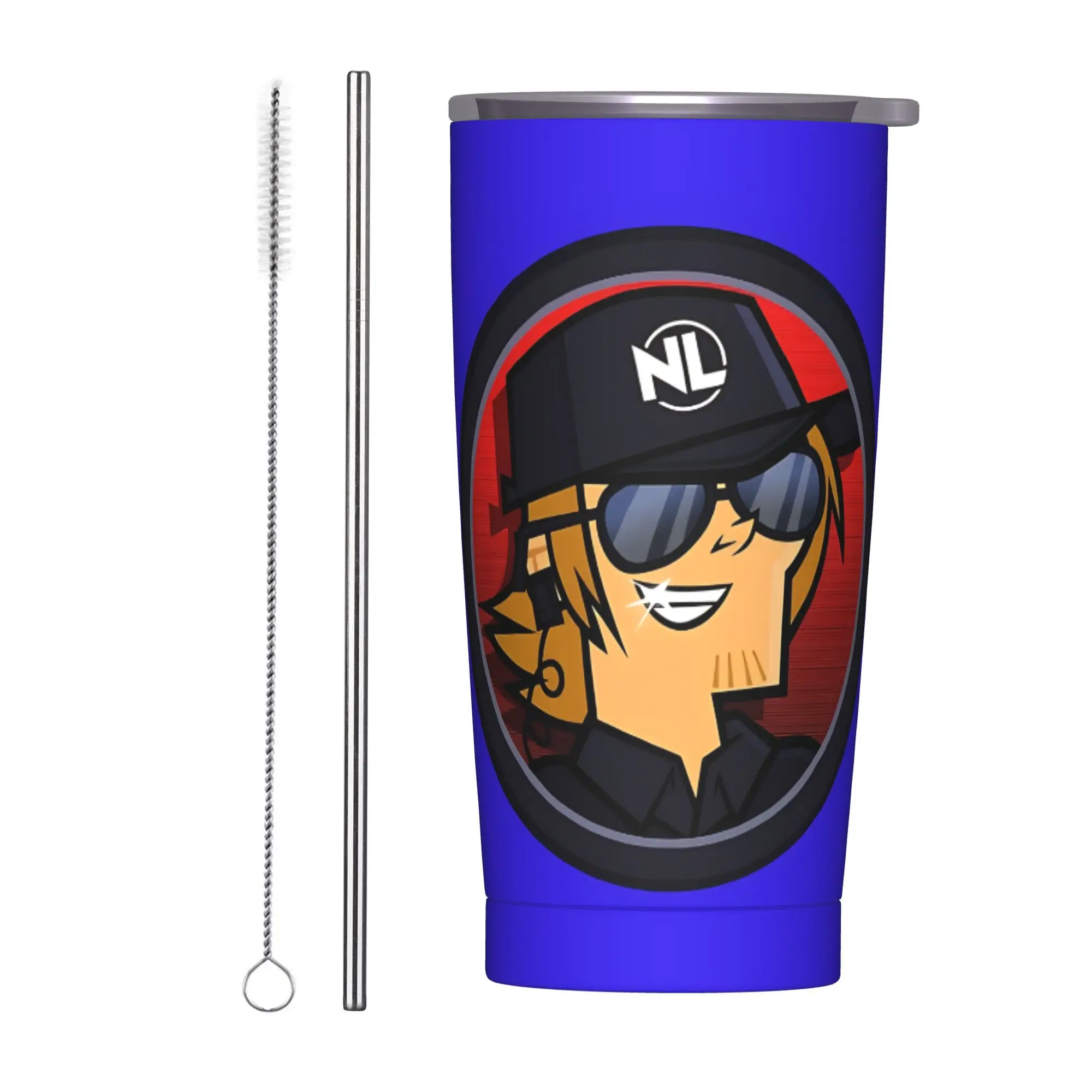 Totals Dramas Reboot Security Guard Wayne Insulated Tumbler with Straws Lid  Stainless Steel Coffee Mugs Bottle Cup, 20oz