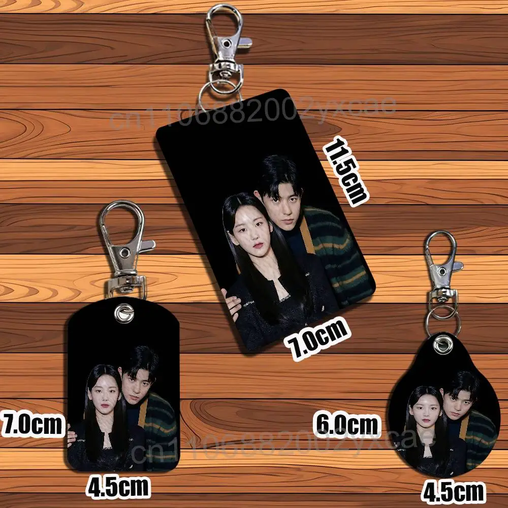 AOUAD movie All of Us Are Dead Keychain Holder Suitable For Subway Bank Card Bus Card Case Badge Holder Wallet Card Textured view 6