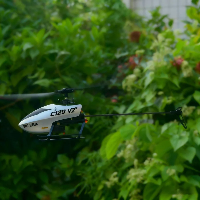 

C129V2 Mini Remote Control Aerobatic Helicopter Four-Channel Single-Blade Tumbling Birthdays Toy Aircraft for Model Enthusiasts