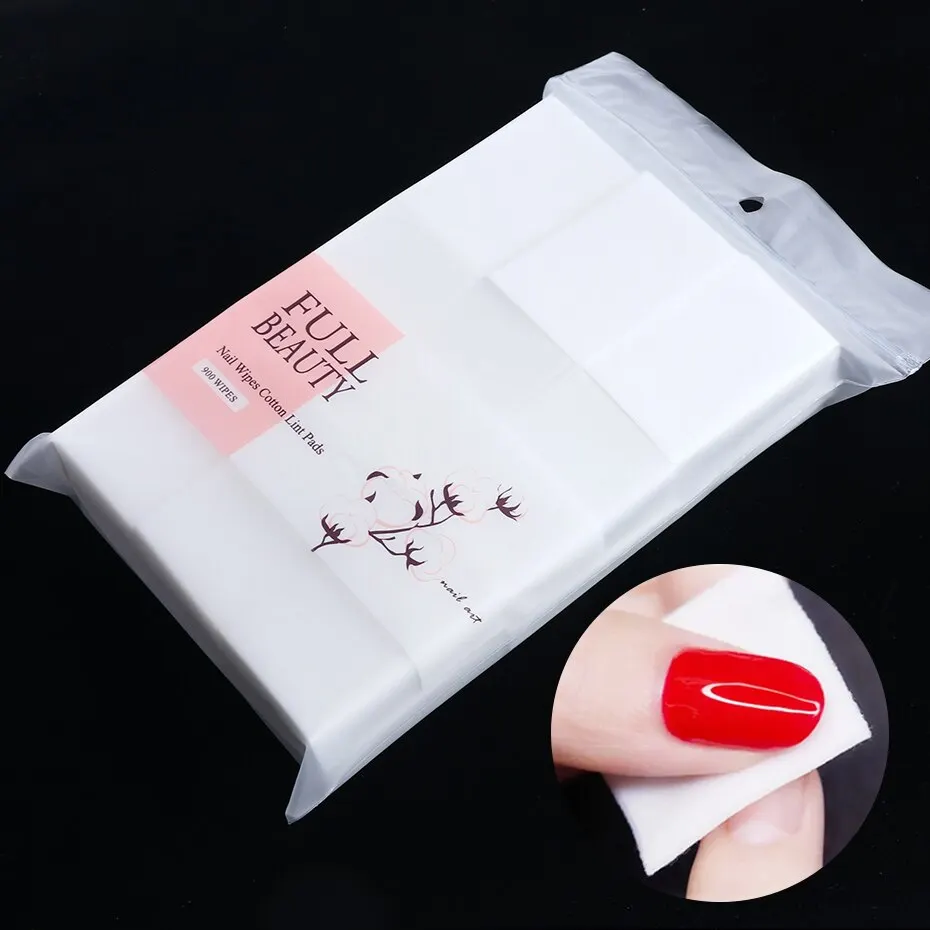 450 Stuks Pluisvrije Nagellakverwijderaar Doekjes Katoenen Doekjes Manicure Reiniger Uv-Gel Nagellakverwijderingspads Papierreinigingstools