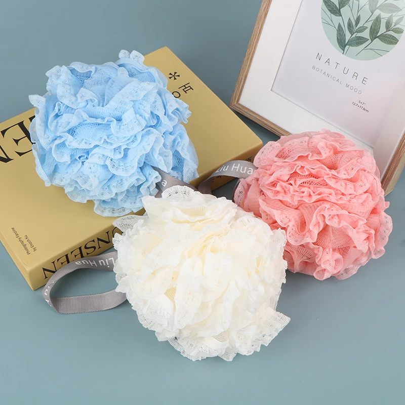 Large Size Bath Loofah Remove Mud Sponge Cute Rubbing Towel Foaming Wash Shower Super Soft Flower Bath Ball Mesh Sponge