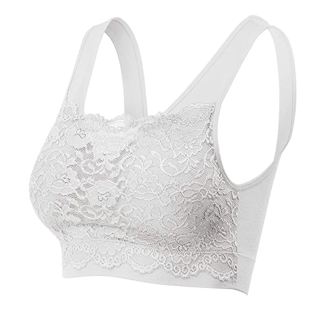 

Women Lace Bra Floral Seamless Lace Bra Top With Front Slim Sexy Bra Cover Sports Corset Bra Comfortable Temptation Underwear