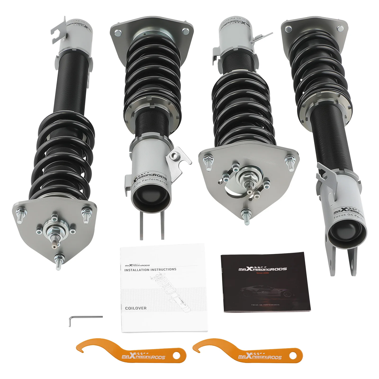 For Adj. Damper Coilovers for SUBARU WRX GDB GDA 2002-2007 Coilover Suspension Shock