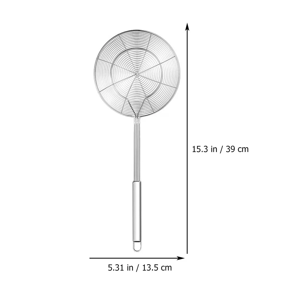 

2Pcs Hotpot Oil Strainer Spoon Stainless Steel Colander Scoop Long Handle Kitchen Cooking Tool Frying Slotted Spoon Food Serving