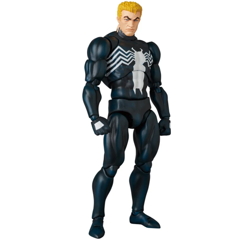 100% متوفر في المخزون لعبة Medicom الأصلية Mafex No.088 Venom Comic Ver Mafex 088 مجموعة شخصيات الرسوم المتحركة نموذج اللعب #6