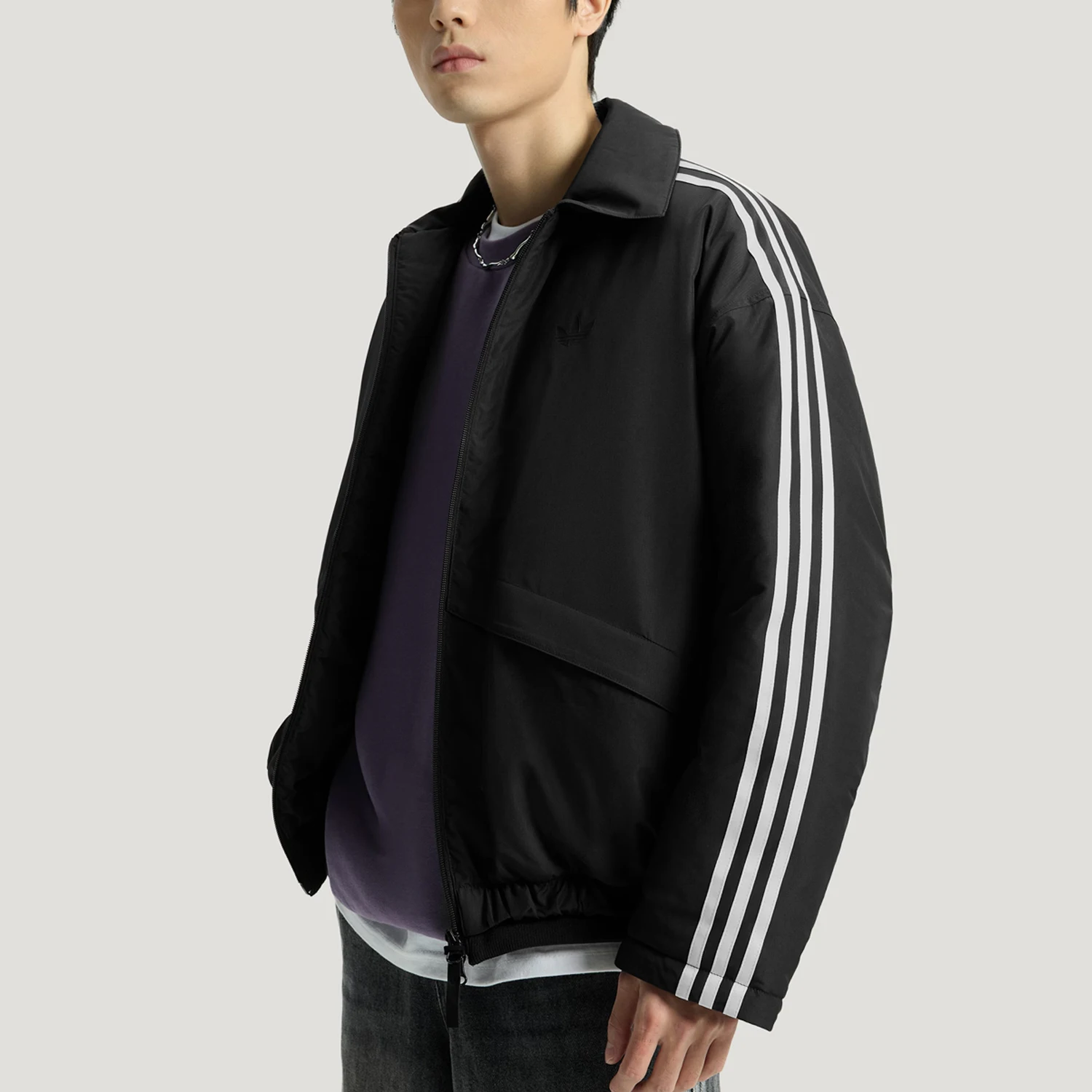 Adidas genuine clover men's warm and loose classic cotton jacket KS5336