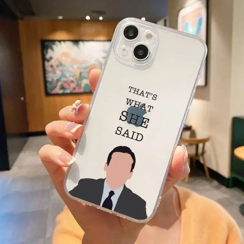 Michael Scott The Office Phone Case For Iphone 14 15 16  Plus X Xr Xs 11 12 13 Mini Mobile Iphones 14 Pro Max Case