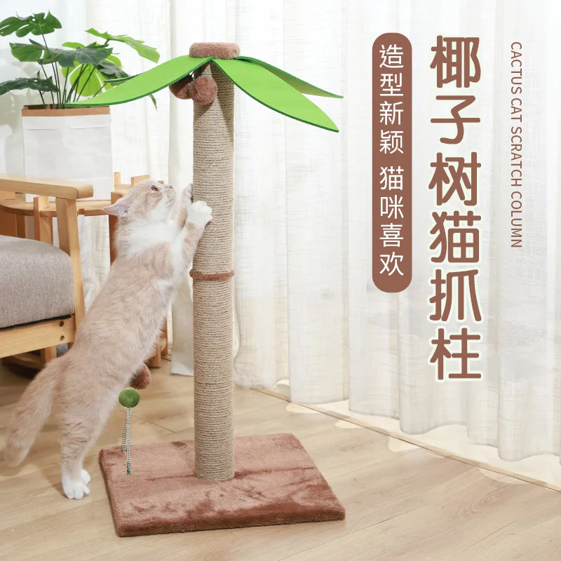 

Cat Scratching Post Cat Tree With Sisal Rope Durable Scratching Boards Coconut Tree Shape Cat Scratching Post Pet Supplies