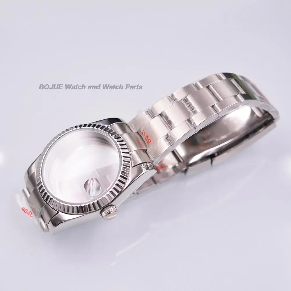 36mm/39mm nh35 caixa de relógio para datejust nh35a nh36 movimento pulseira aço vidro safira conjunto relógio substituições ferramentas reparo