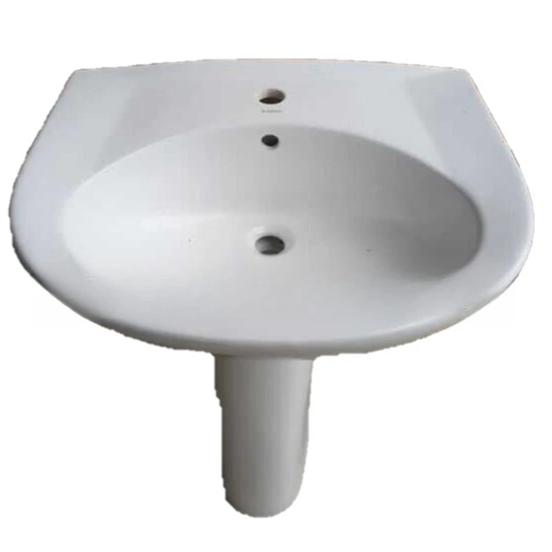 

ceramic basin wholesale African project split column basin out of the Middle East, South America, Turkey 22-inch wash basin