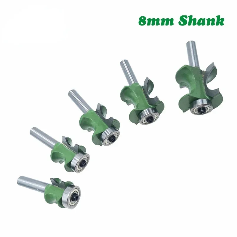 

High Precision Shank Milling Cutter Collet Chuck, 5pcs, 8mm 6.35mm 6mm, Electric Woodworking Trimmer Wood Router Engraving Machi