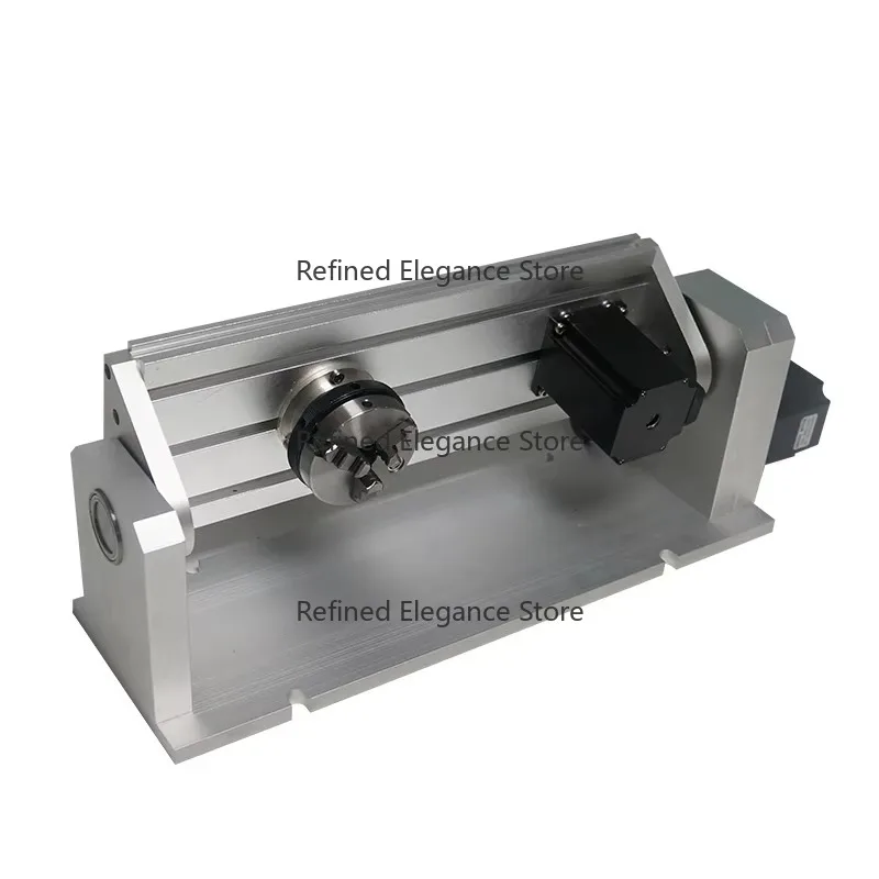 Three‑jaw Chuck Rotary Indexing Fixture Auxiliary Rotating Component For Engraving Milling Machinery
