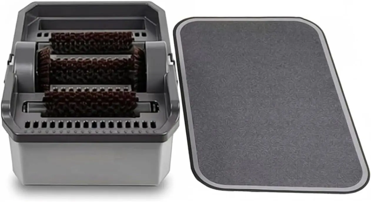 Outdoor Shoe Scraper Cleaner Brush,Splash-Proof Design