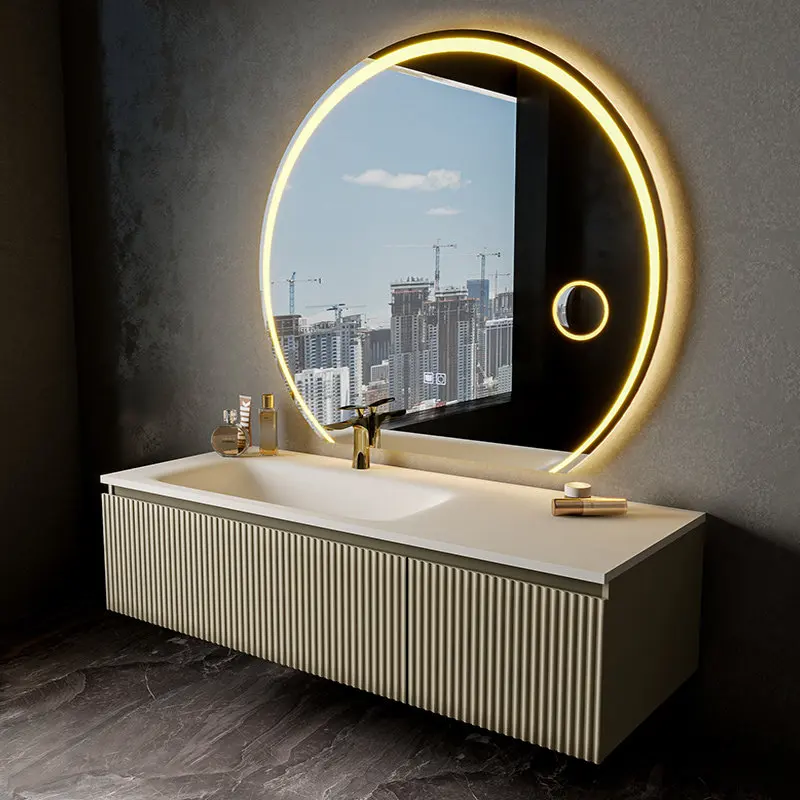 

Decorations Organizer Bathroom Cabinet Small Wooden Skincare Over Makeup Cupboard Mirror Shelves Archivadores Trendy Furniture