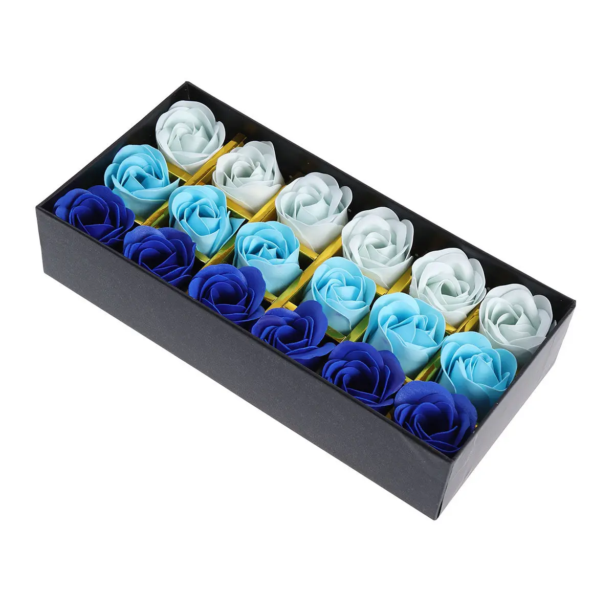 

12Pcs Realistic Rose Soap Flowers Gift Box Beautiful Fragrant Artificial Floral Bath Soaps for Birthday Graduation Party Office
