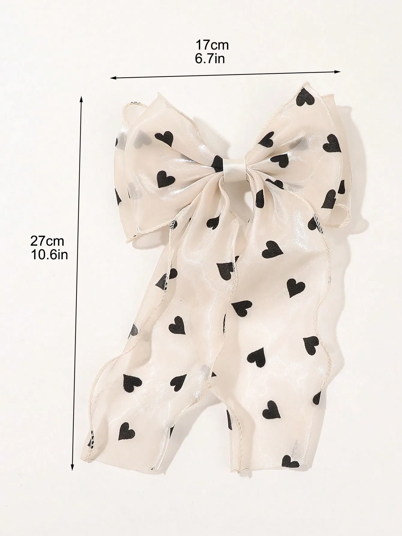 1Pcs Schwarz Polka Dot Organza Bogen Haar Clip frauen Flauschigen Band Hairgrip Französisch Kopfschmuck Süße Nette Haar Zubehör haarnadeln – Detail 17