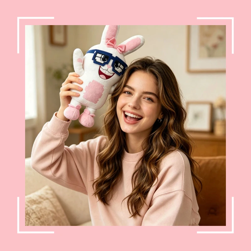 In Stock Sahur Steam A Brainrot Plush Cute Rabbit Shaped Stuffed Doll Girl Home Decoration Birthday Collection Holiday Gift