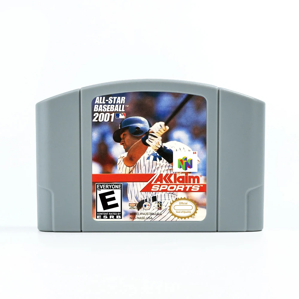 All-Star Baseball 2001  Game Cartridge for 64 Bit NTSC USA  Consoles N64 Game Card