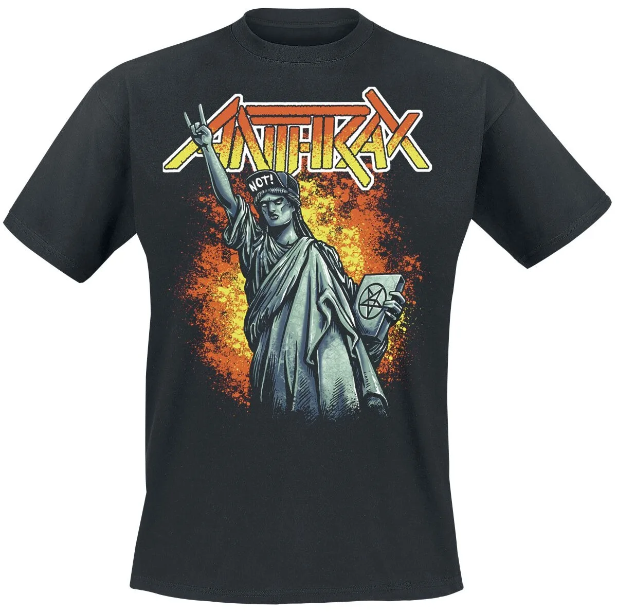 Retro 2026 Anthrax Among The Kings Printing Casual Trendy T-shirt Cotton T-shirt Street Classic Band Fan Unisex T-shirt