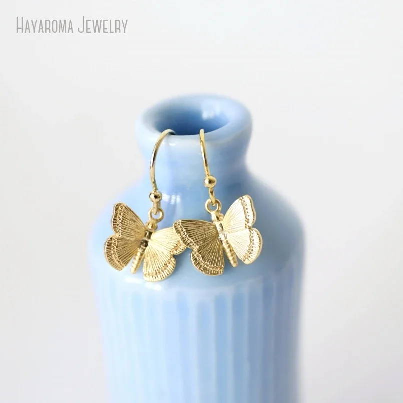 

10Pairs Dainty K Gold Color Butterfly Earring Bridesmaid Gift Minimalist Women Korean Fashion Statement Jewelry Luxury