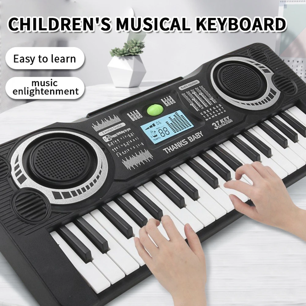 37 Key Electronic Keyboard Piano Toys for Kids Montessori Early Education Musical Instrument Toy for Children Girls Boys Gifts