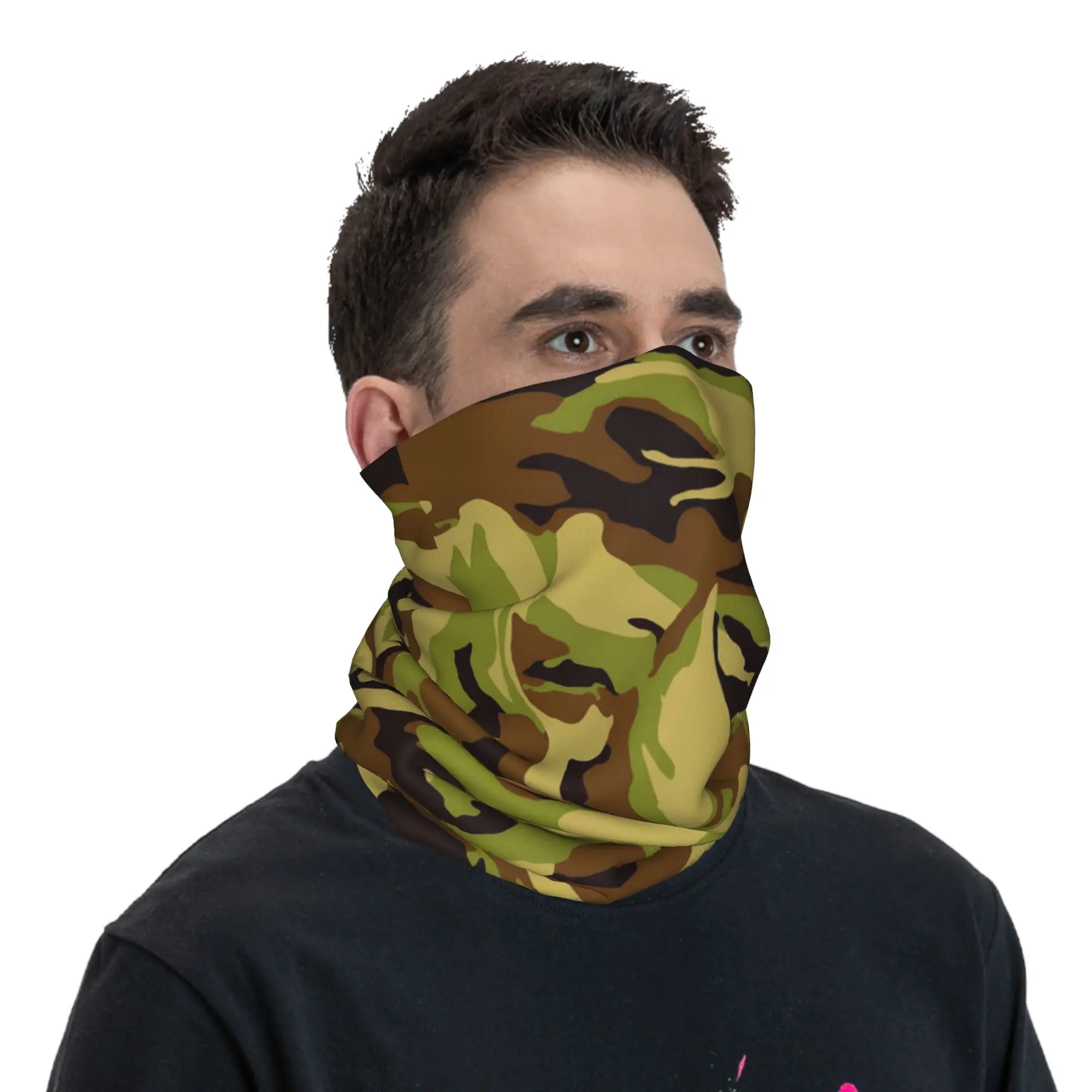 مخصص كامو باندانا الرقبة الجراب الأشعة فوق البنفسجية حماية الوجه وشاح غطاء الرجال النساء التمويه نمط عقال أنبوب بالاكلافا