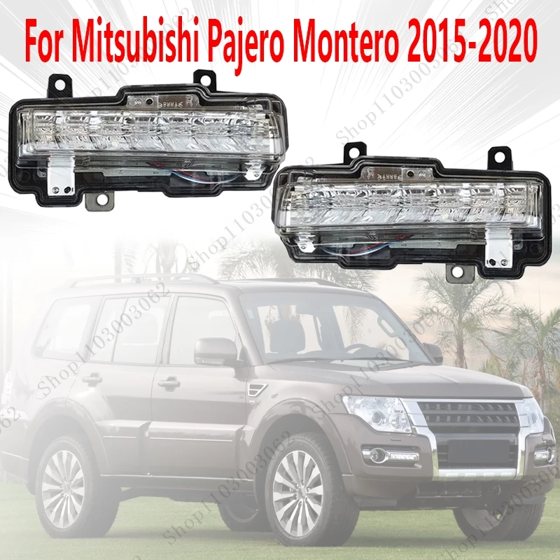 

Ходовые огни для Mitsubishi Pajero Montero 2015 2016 2017 2018 2019 2020, внешний передний бампер автомобиля, противотуманные фары 8312A019 8312A020