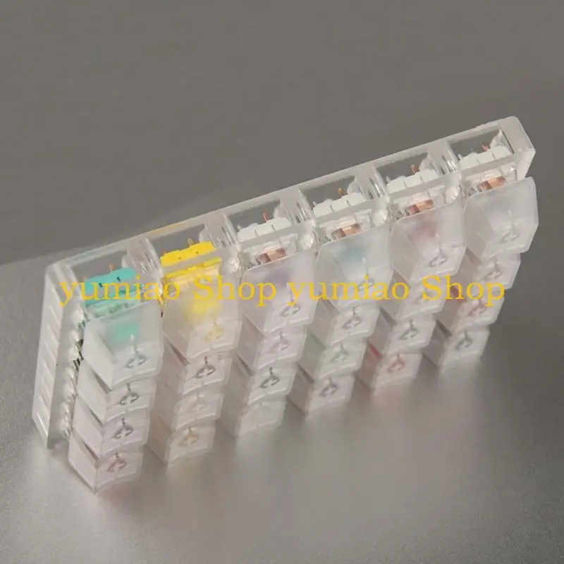 587B Cherry MX Tester per interruttori Coperchio albero Trasparente Keycap Base Tastiere meccaniche Strumento test per a