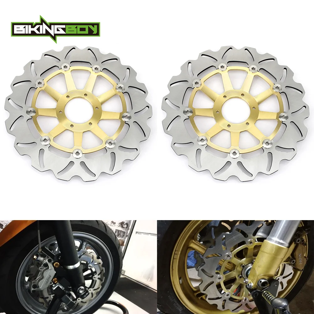 BIKINGBOY Front Brake Discs Disks Rotors CBR900RR Fireblade 98 99 00 01 02 03 CBR929RR 00 01 CBR954RR 02 03 CBR 900 929 954 RR