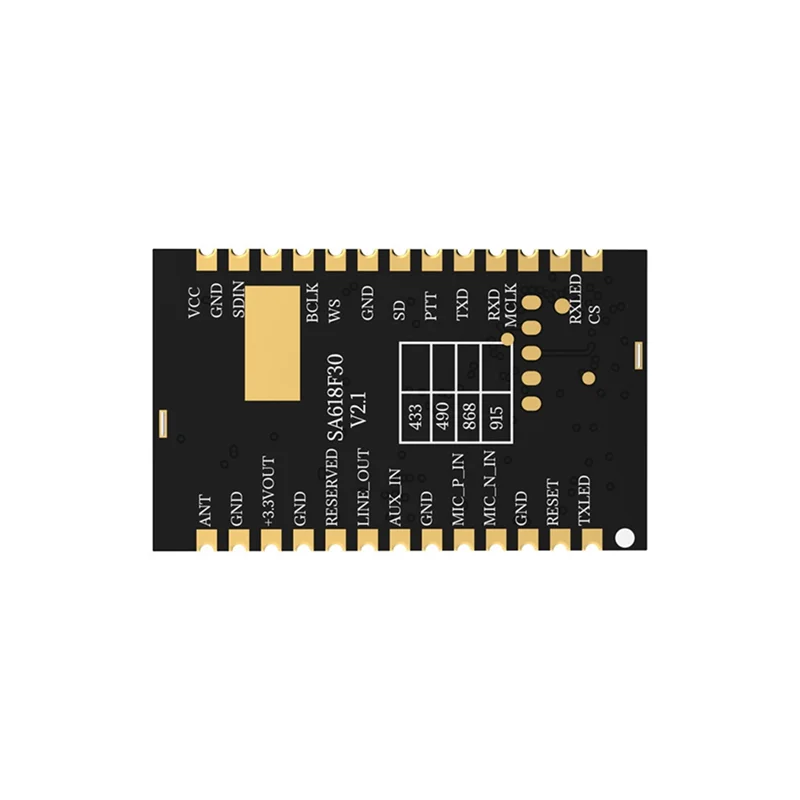 Excellent-SA618F30 Il modulo audio wireless da 1 W 3 km supporta il modulo ricetrasmettitore dati di valuta multi-dispositivo full-duplex a 8 canali