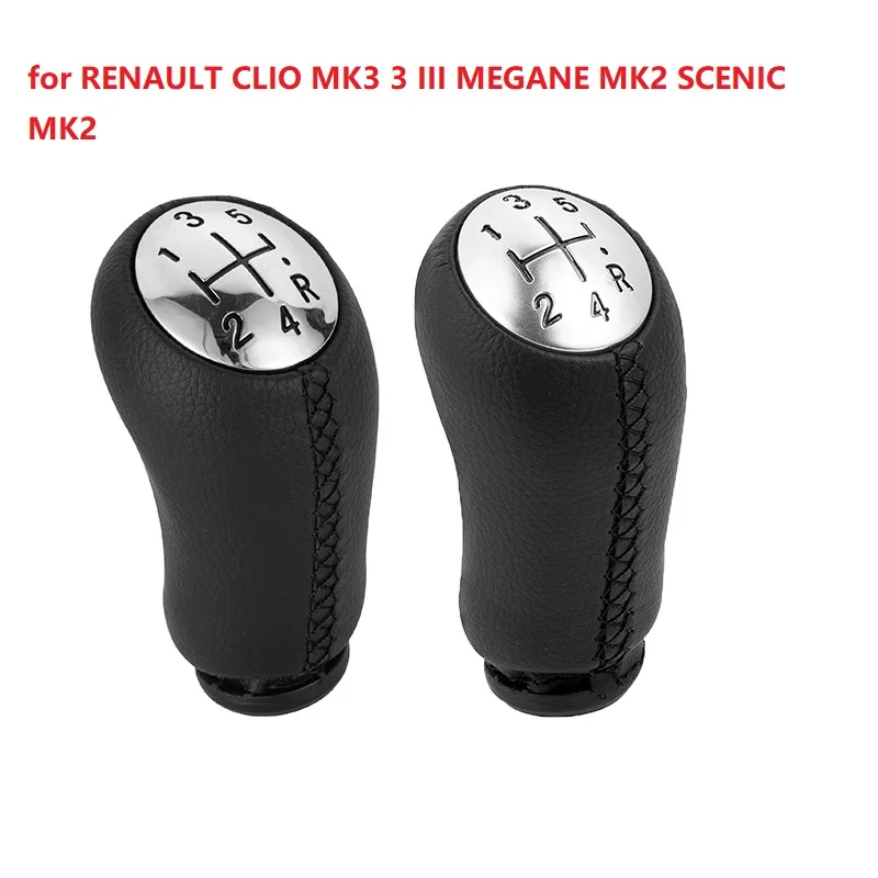 

1PC 17mm Car Gear Shift Lever Handle for RENAULT CLIO MK3 3 III MEGANE MK2 SCENIC MK2 5 Speed Gear Shift Knob Stick Head