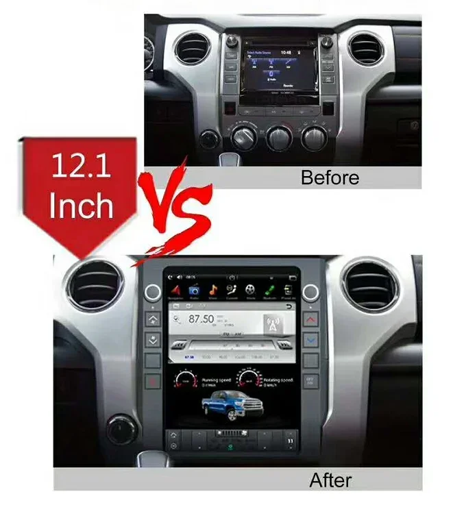 Wholesale 12.1''  Android 12 Car Radio For Tundra 2014-2020 Style Navigation wifi 4G GPS