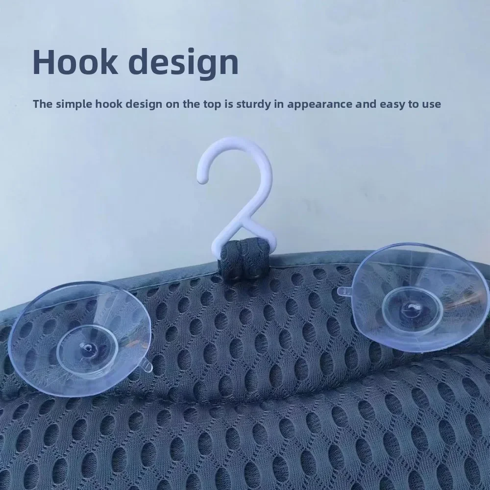4d Suction Cup Bathtub Pillow Bath Pillow Anti-Slip Speed Dry Bath Pillow Hotel Spa Neck Protection Pillow High Rebound Neck