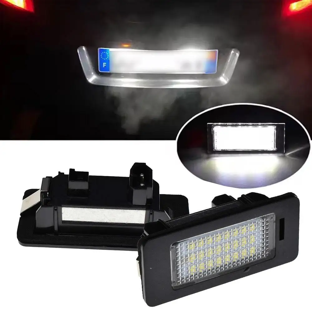 2pcs For BMW E39 E60 License Plate Light White No Error Led Number License Plate Light For BMW E90 E91 E92 E61 E60 E70 E71