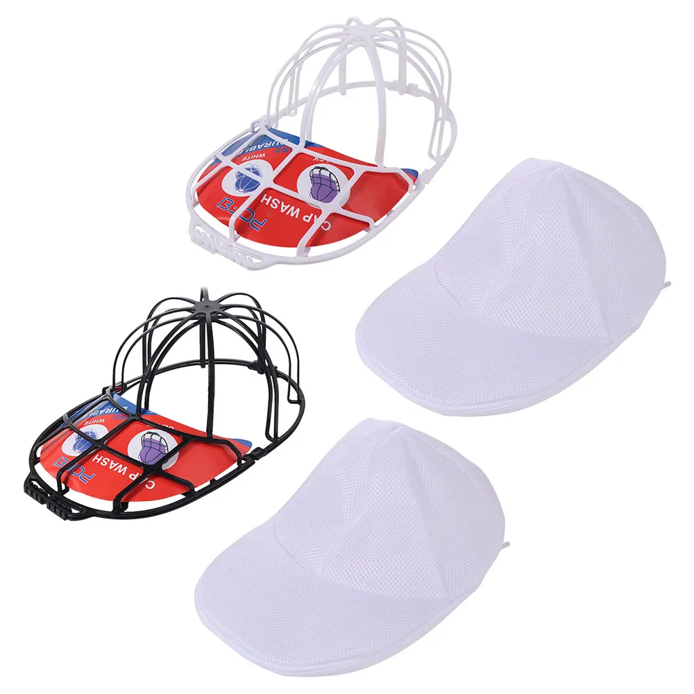 

Anti-Deformation Baseball Hat Washers with Hat Rack Dishwasher Safe Cap Cleaner Laundry Bag Sturdy Durable Hat Washer Bag Drying
