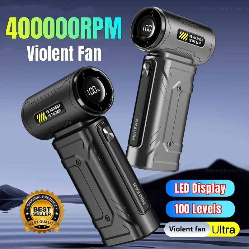 

Violent Fan 400000RPM Dust Blowing Brushless Ultra Turbo Fan Jet Battery Display High-Speed Handheld Powerful Blower Low Noise