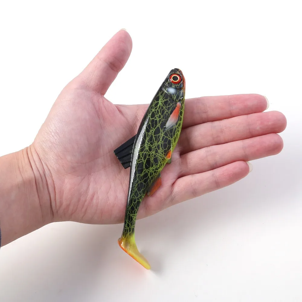 

Sinking 3D Eye Simulation Fishing Lure Soft Bait Baitfish Shad Soft Swimbait Paddle Tail Silicone T Tail Soft Baits Sea Bass
