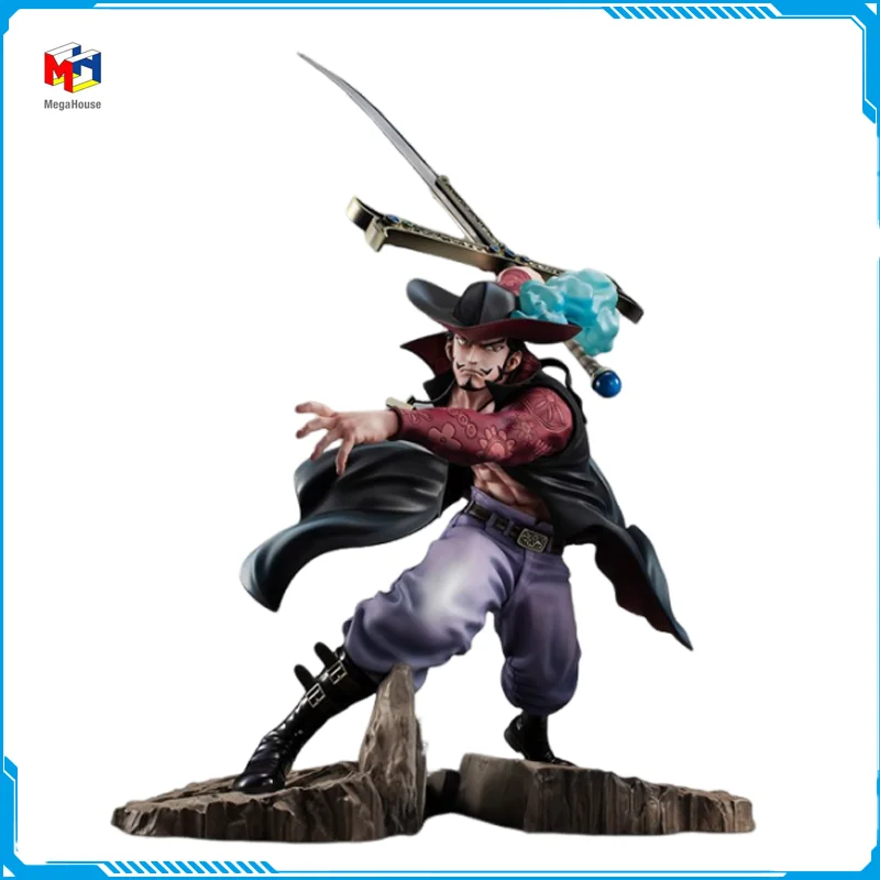 

In Stock Megahouse POP MAX ONE PIECE Mihawk Falkenauge New Original Anime Figure Model Toy for Boy Action Figure Collection Doll