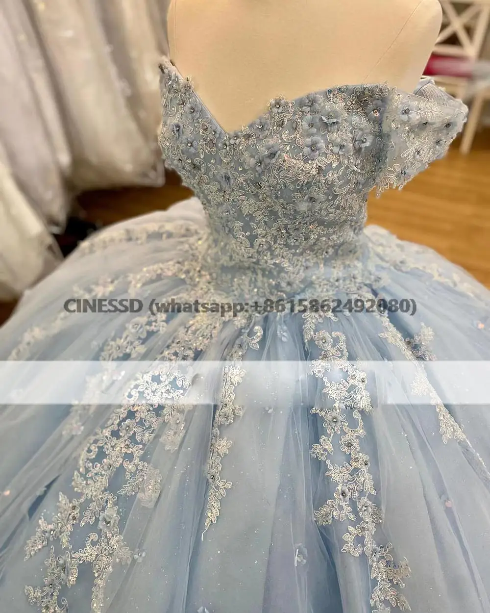 Hell himmelblau vestidos de xv años quince anera kleider spitzen applikation süß 15 mexikanische mädchen brithday tragen