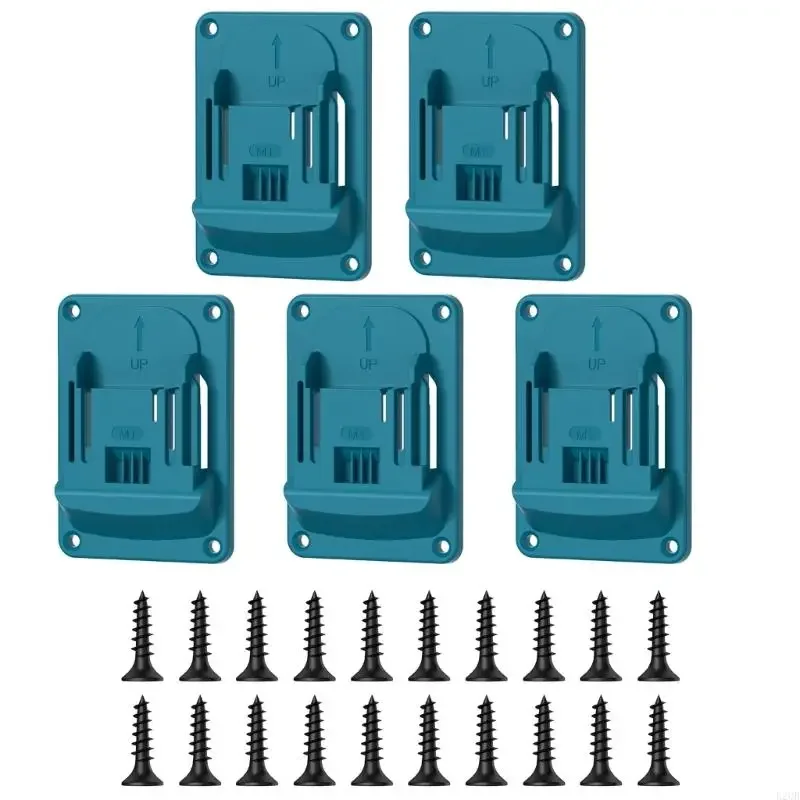 20pcs suitable for Makita 4 Slot Practical Wall Mount Brackets For Cordless Drill Tool Delicate Storage