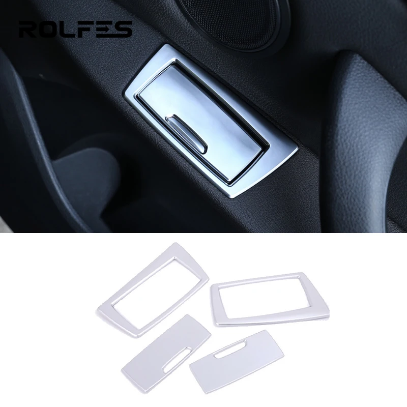 

ROLFES Car Rear Door Ashtray Panel Frame Decorative Cover Sticker For BMW X1 F48 2016-2021