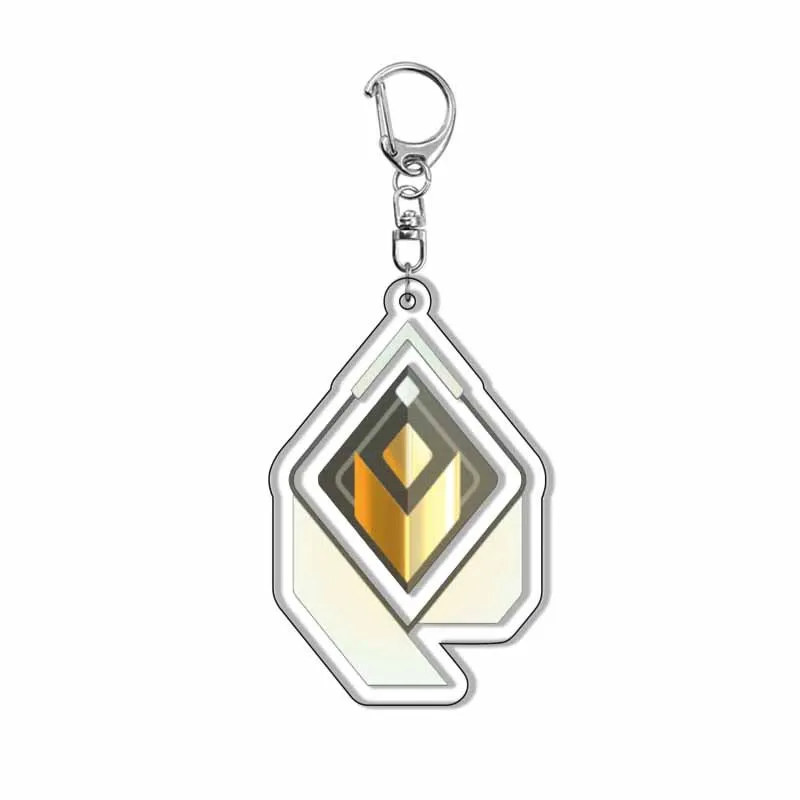 Game Valorant Keychain Jett Sova Cypher Man Key Chains Arcylic Accessories llaveros Pendant Key Ring chaveiro For friends Gifts