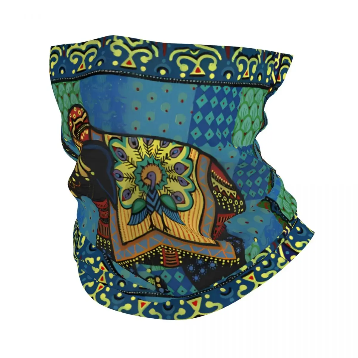 Elephant Scarf Neckerchief Neck Face Mask Polyester