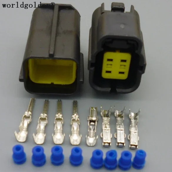 Worldgolden 4 Pin 1.8mm Female Male Automotive Electrical Plug Connector 174257-2 174259-2 For MAZDA 626 98-00 Oxygen Sensor