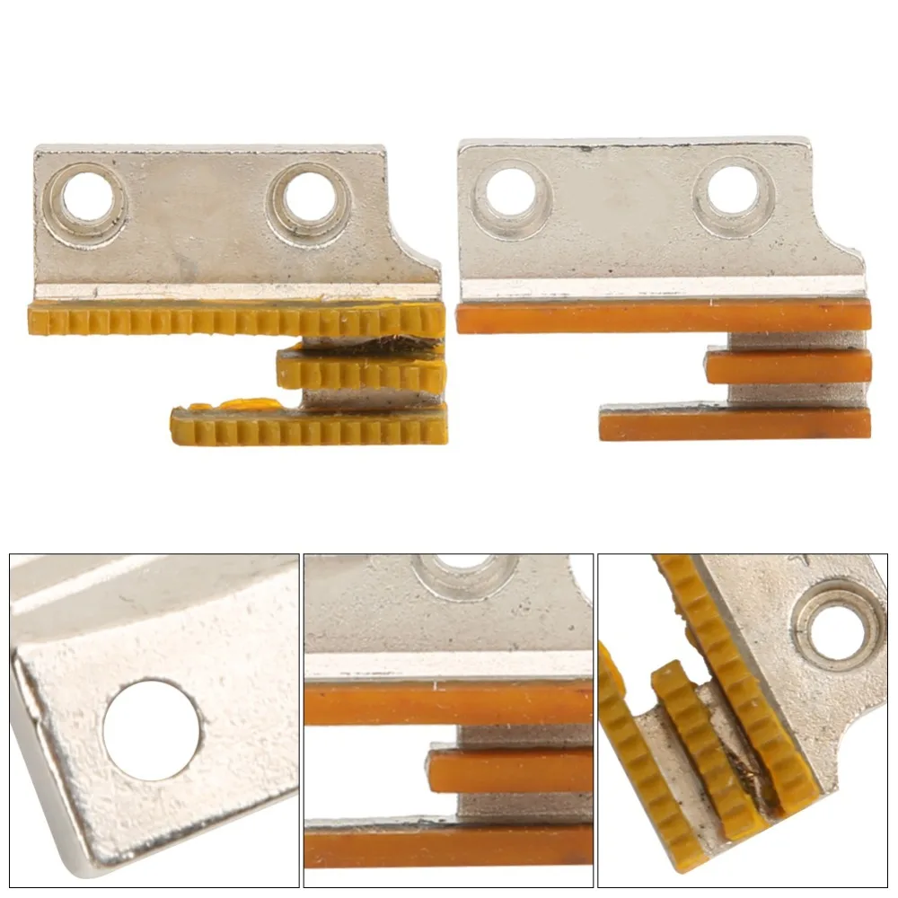 

3 Rows Sewing Machine Feed Dog Silver Iron Lockstitch Sewing Machine Parts Convenient Industrial Grade Feed Dog Teeth