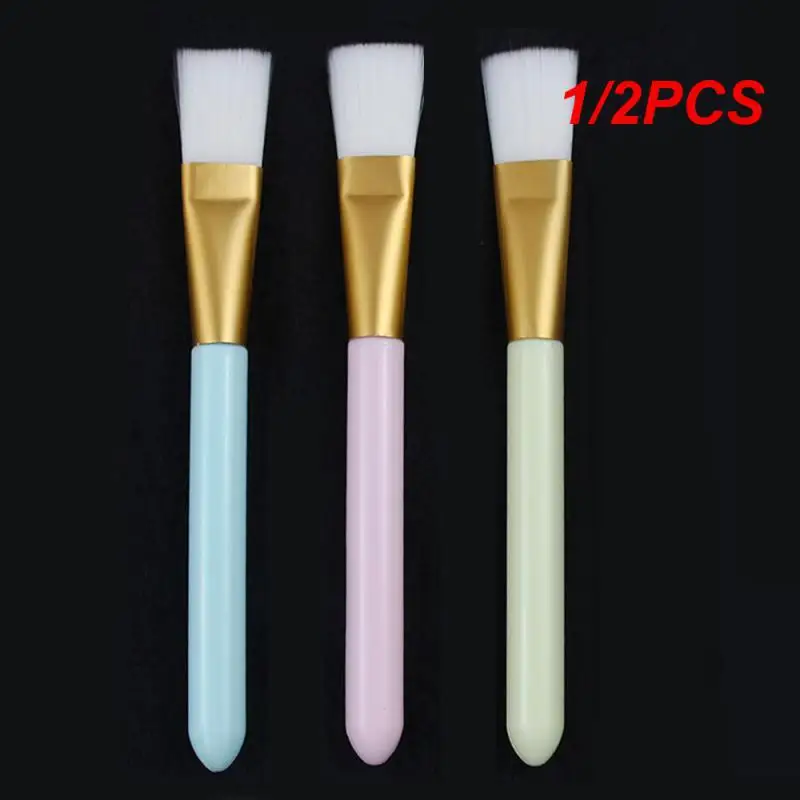 

1/2PCS Professional Silicone Face Mask Brush Facial Mask Gel Mud Mixing & Stirring Brush Soft Cosmetic Makeup Brush