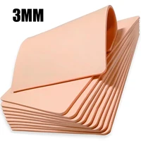 1/3/5/15 Uds. 3MM piel para práctica de tatuaje piel gruesa de silicona Microblading ceja maquillaje permanente doble cara práctica piel falsa