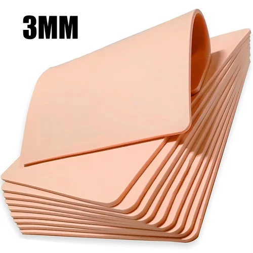 1/3/5/15 Uds. 3MM piel para práctica de tatuaje piel gruesa de silicona Microblading ceja maquillaje permanente doble cara práctica piel falsa