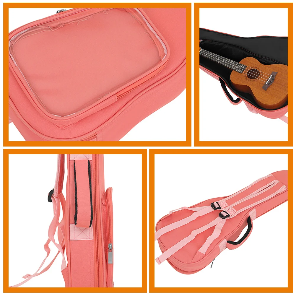 حقيبة حمل القيثارة مقاس 23 بوصة بحزام كتف مريح وخفيف الوزن وحقيبة القيثارة وحقيبة الجيتار